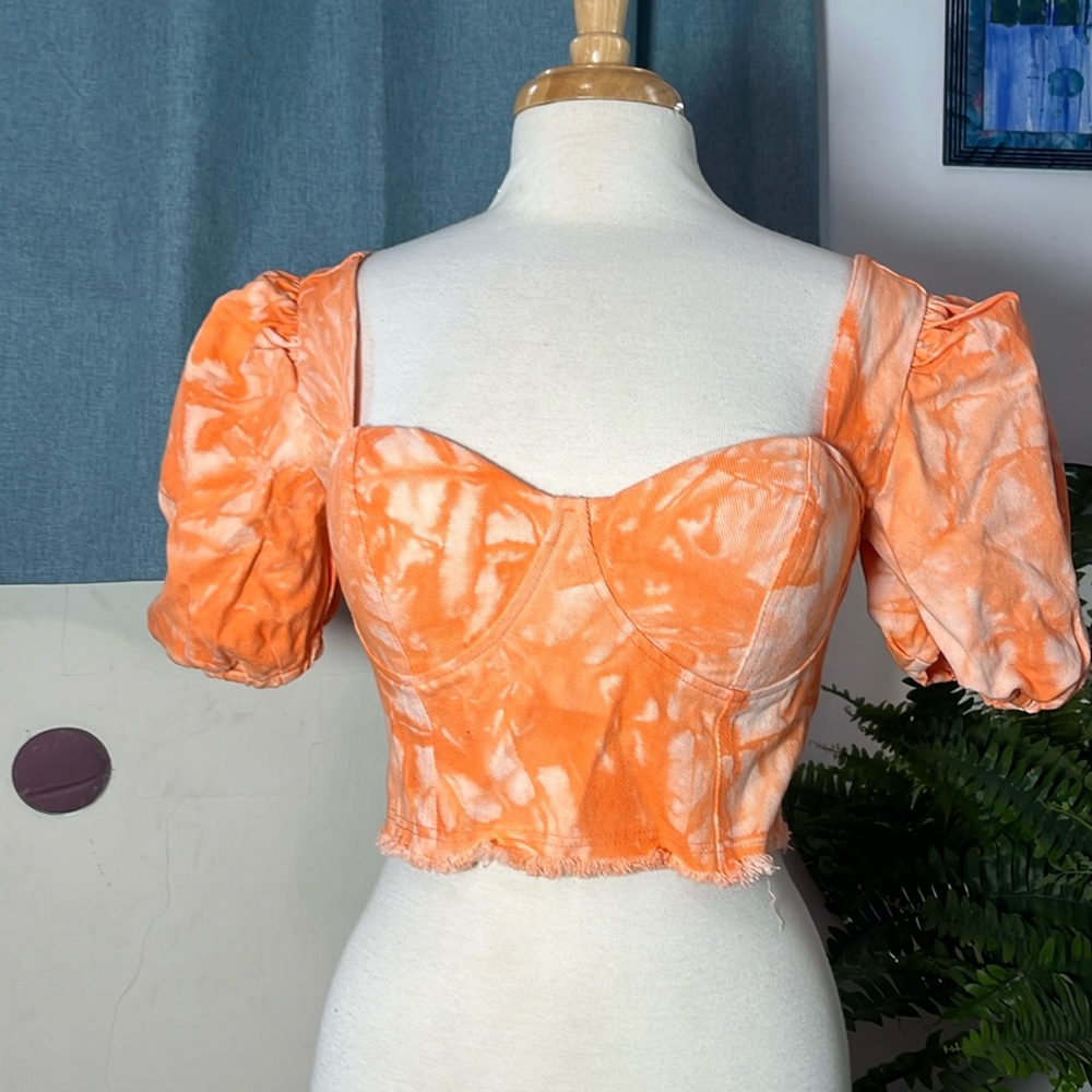 Bustier padded crop